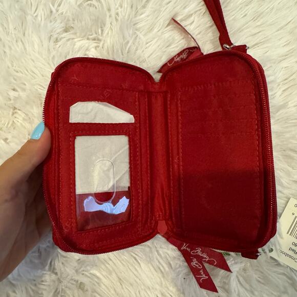 Vera Bradley All in One Crossbody Wristlet Tango Red NWT - Picture 3 of 8